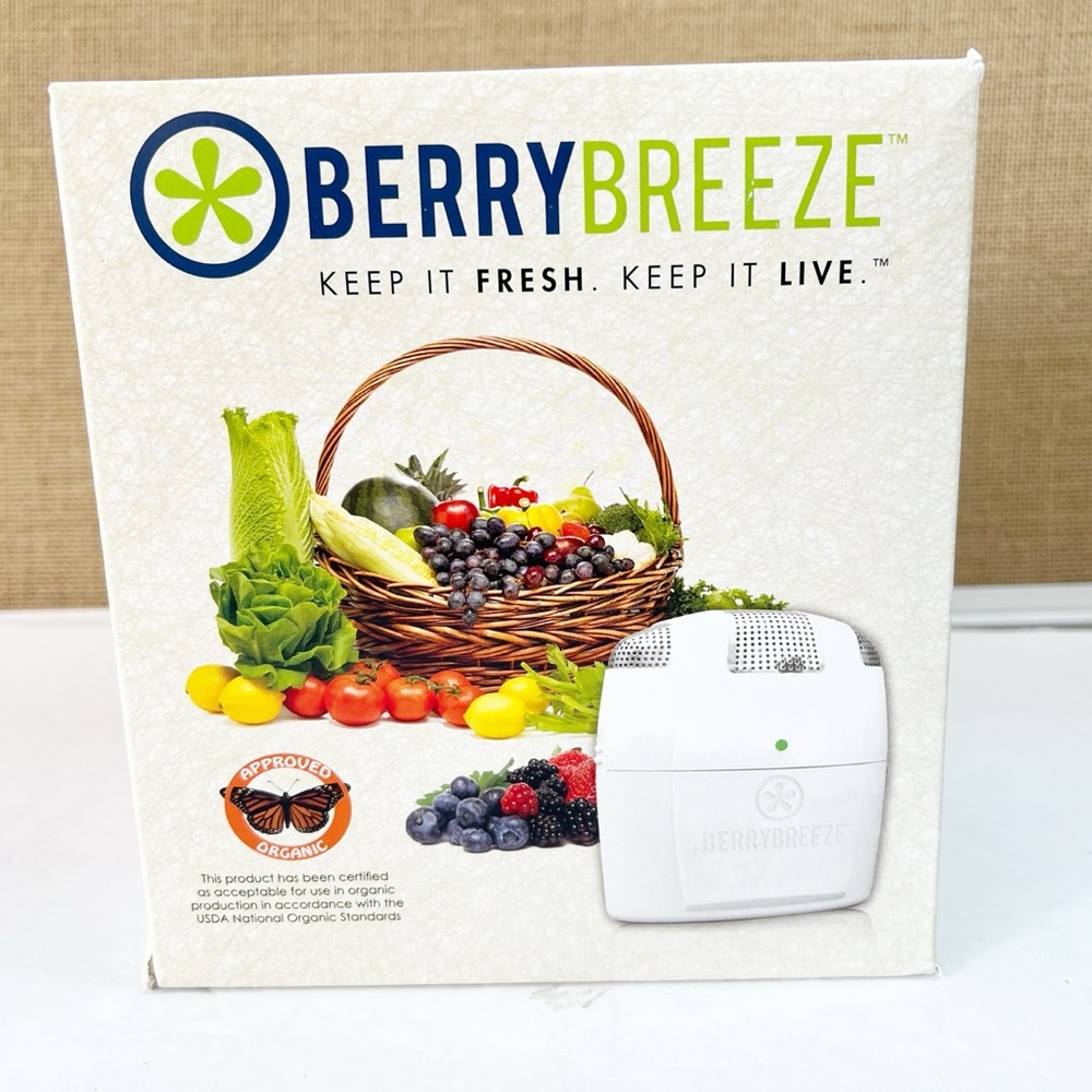 Berry Breeze Activated Oxygen Refrigerator Deodorizer -White